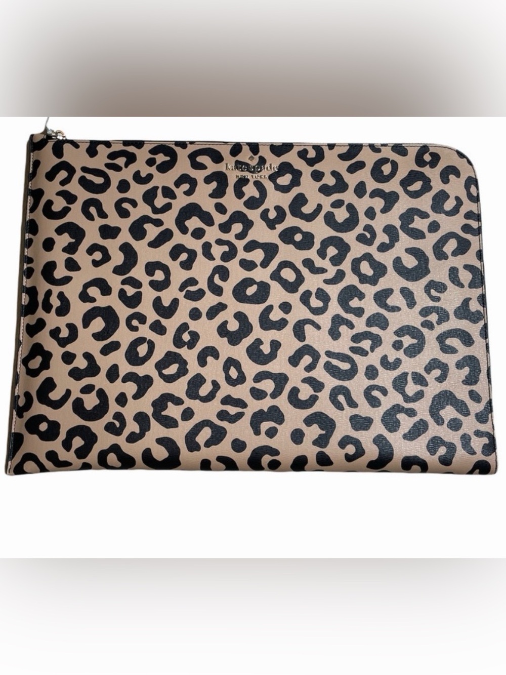 kate spade Leopard Print Laptop Sleeve in Tan and Black - Picture 2 of 6